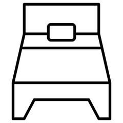 Single Bed Room Icon
