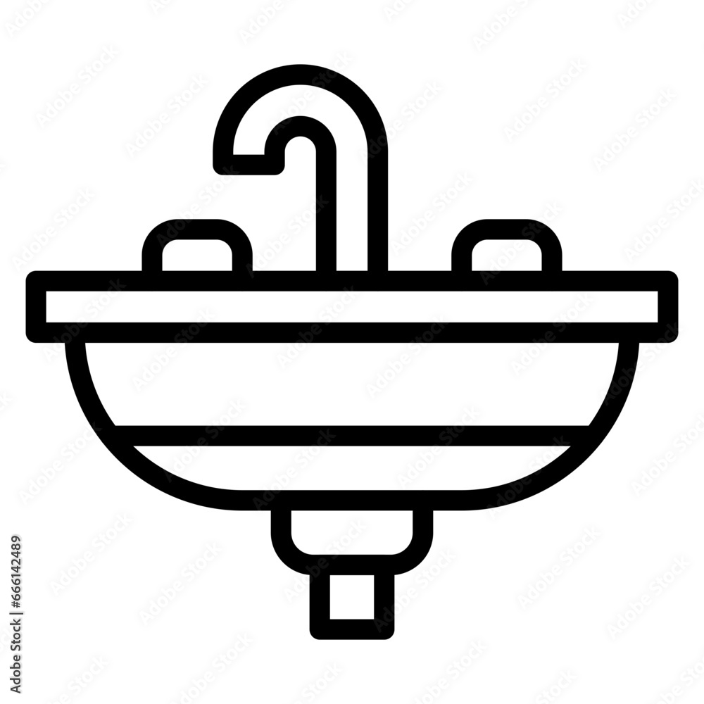 Sticker Sink Icon