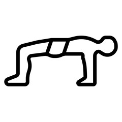 Upward Table Pose Icon