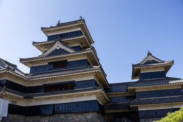Matsumoto, Japan - town in Nagano prefeture of the region Chubu. Matsumoto Jo castle, designated as National Treasure of Japan 10 12 2023