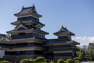 Matsumoto, Japan - town in Nagano prefeture of the region Chubu. Matsumoto Jo castle, designated as National Treasure of Japan 10 12 2023