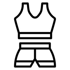 Exercise Clothes Icon