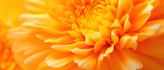 Close-up of Marigold petals.