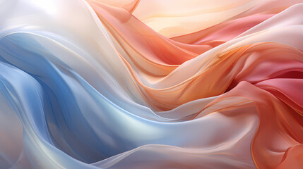 Obraz premium Translucent colorful fabric graphic poster web page PPT background