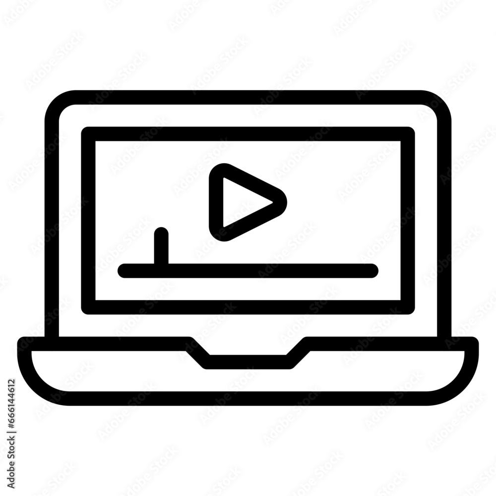 Poster online course icon