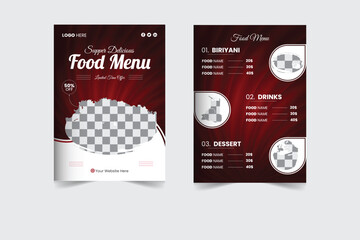 A bundle of 1 templates of different colofood menu design template, modern food menu design template, 
abstract food menu and creative design, IT company food menu and editable vector template