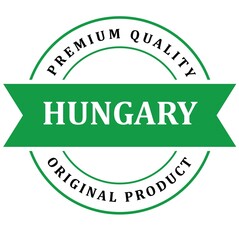 Hungary. The sign premium quality. Original product. Framed with the flag of the country