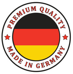 Germany. The sign premium quality. Original product. Framed with the flag of the country