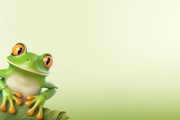 Small Frog reptile mockup. Wildlife animal. Generate Ai
