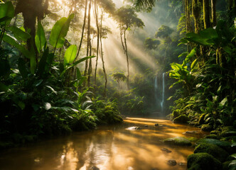 Waterfall in the jungle