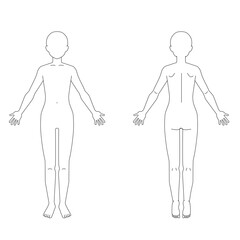 全身シェーマ図　顔無し