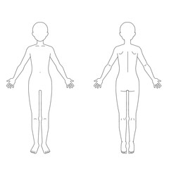 全身シェーマ図　顔無し