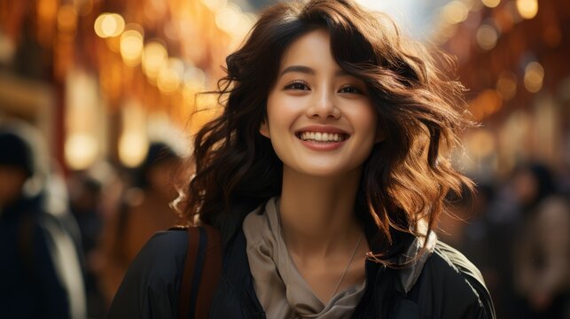  Cheerful Beautiful Young Asian Woman Feeling Happy , Background Image , Beautiful Women, Hd
