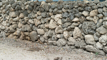A wall of coral reefs on Delft Island