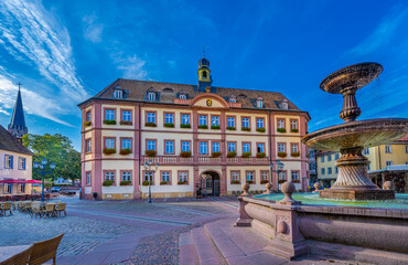 City Hall, Market Square, Neustadt an der Weinstraße, Palatinate, Rhineland-Palatinate, Germany,...