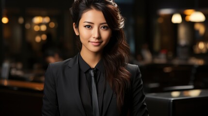 Obraz premium Confident Female Entrepreneur Asian Business Woman, Background Image , Beautiful Women, Hd