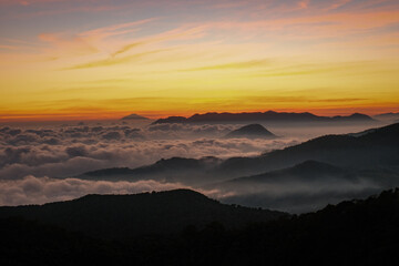 Mysterious Clouds Dance Around Kawah Putih's Peaks