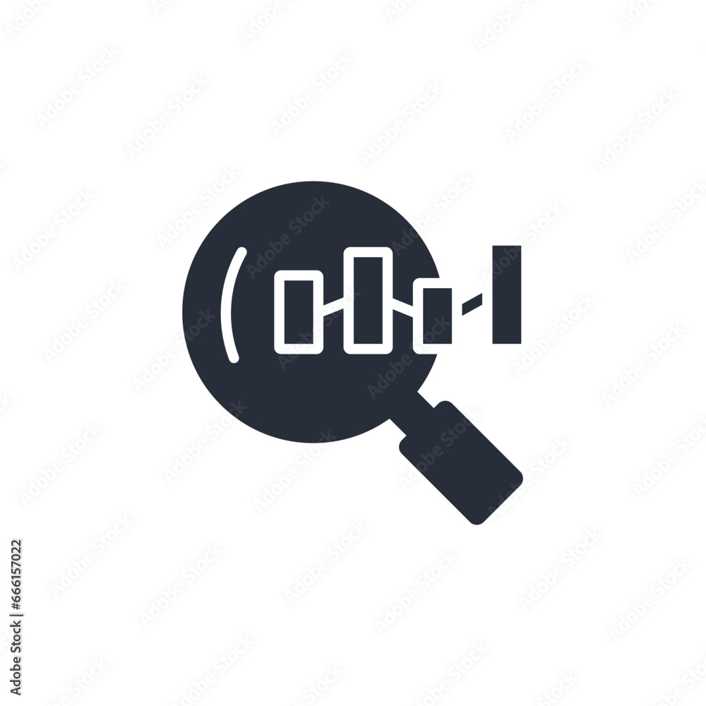Poster data analysis icon. vector.editable stroke.linear style sign for use web design,logo.symbol illustra