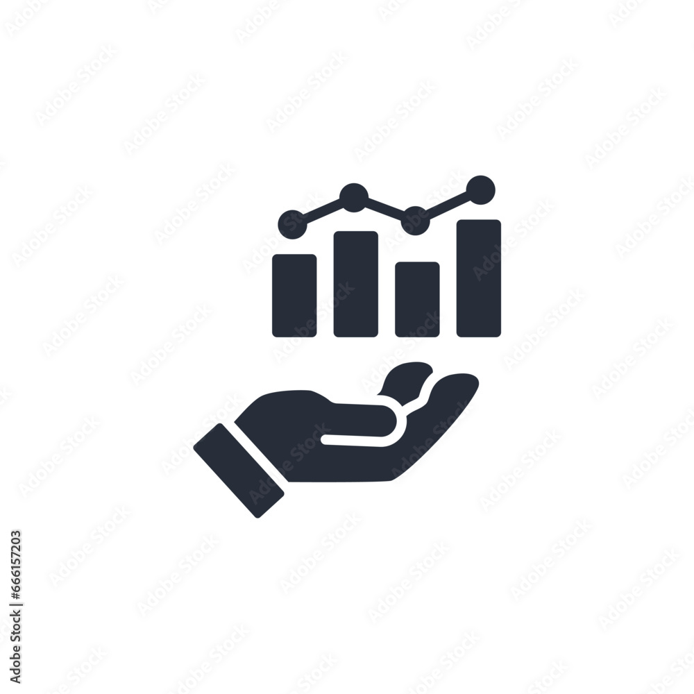 Poster data analytics icon. vector.editable stroke.linear style sign for use web design,logo.symbol illustr