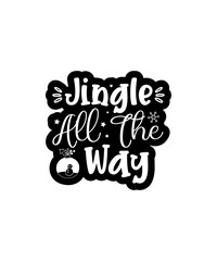 Christmas Stickers Svg Png Bundle, Retro Digital Christmas Printable Stickers Svg, Merry and Bright Svg, Christmas Season Svg, Png File