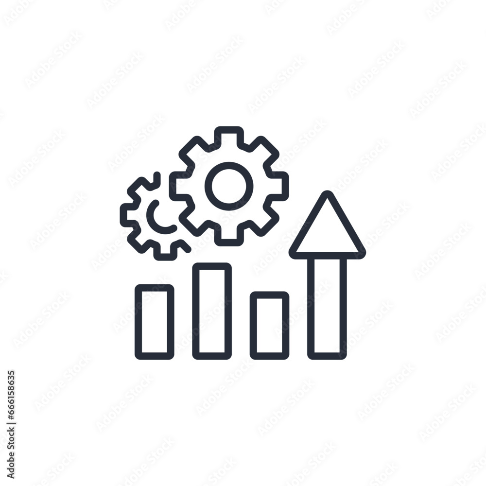 Poster performance icon. vector.editable stroke.linear style sign for use web design,logo.symbol illustrati