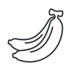 Banana icon vector sign and symbol on trendy design for design and print.