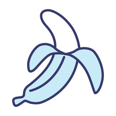 Banana icon vector sign and symbol on trendy design for design and print.
