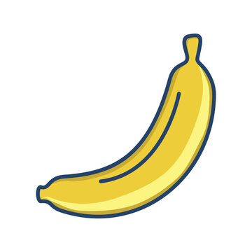 Banana icon vector sign and symbol on trendy design for design and print.
