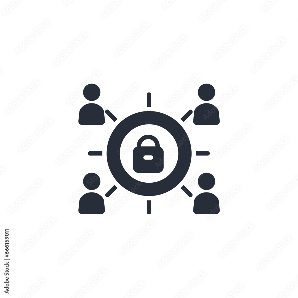 Poster secure connection icon. vector.editable stroke.linear style sign for use web design,logo.symbol illu