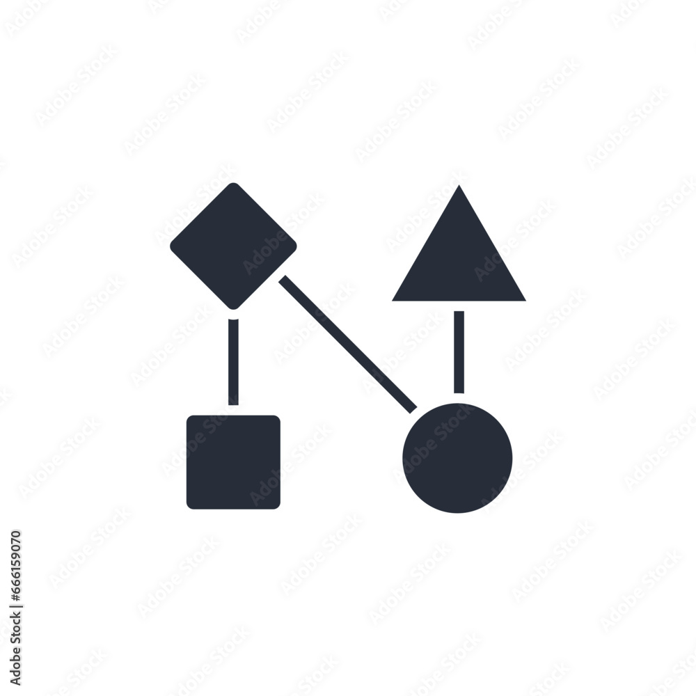 Poster workflow icon. vector.editable stroke.linear style sign for use web design,logo.symbol illustration.