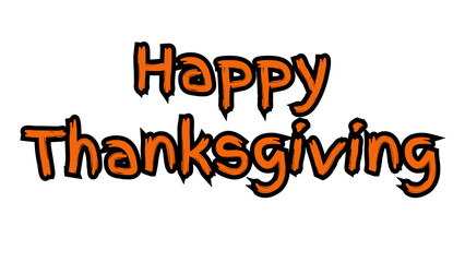 Happy Thanksgiving Graphic Typography