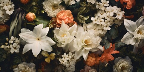 Petals Unveiled: Explore the Beauty of Delicate Flowers through Botanical Elegance in Close-Ups. Ai generated.