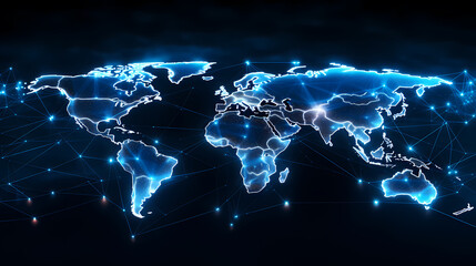 World map graphic poster web page PPT background