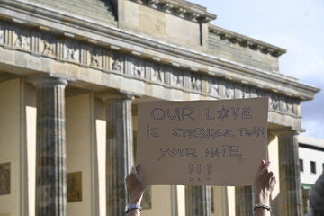 Kundgebung 22. Oktober 2023 vor dem Brandenburger Tor