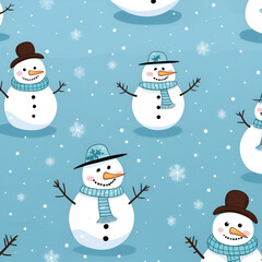 snowman in the snow,celebration,cartoon,session,decoration,Ai generated 