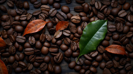 Obraz premium coffee beans background