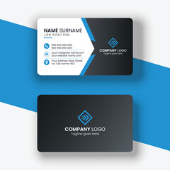 Obraz premium white business visiting card