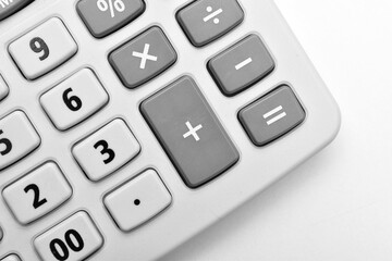 Calculator isolated on white background