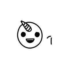 Emoticons outline. Emoji faces emoticon line black icons 