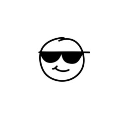 Emoticons outline. Emoji faces emoticon line black icons 
