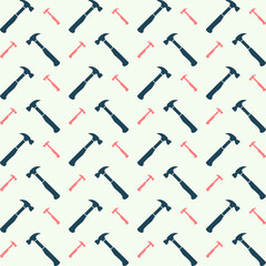 Hammer seamless creative repeating pattern vector illustration background