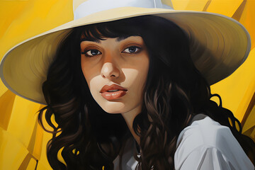 Contemplative Beauty: Young Woman Lost in Thought