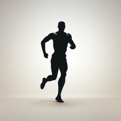 running athlete minimalistic icon