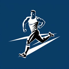 Obraz premium the running man icon