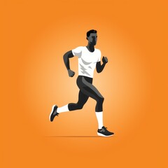 Fototapeta na wymiar the running man icon