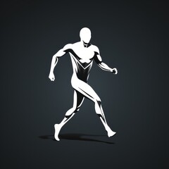 Fototapeta na wymiar the running man icon