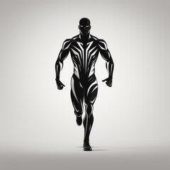 Fototapeta premium minimalistic jogger icon