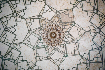 Red Fort interior ceiling view background