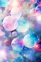 Obraz na płótnie Canvas Abstract background with bubbles.