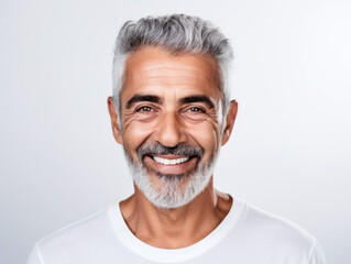 Obraz premium A portrait of a smiling character showing teeth 